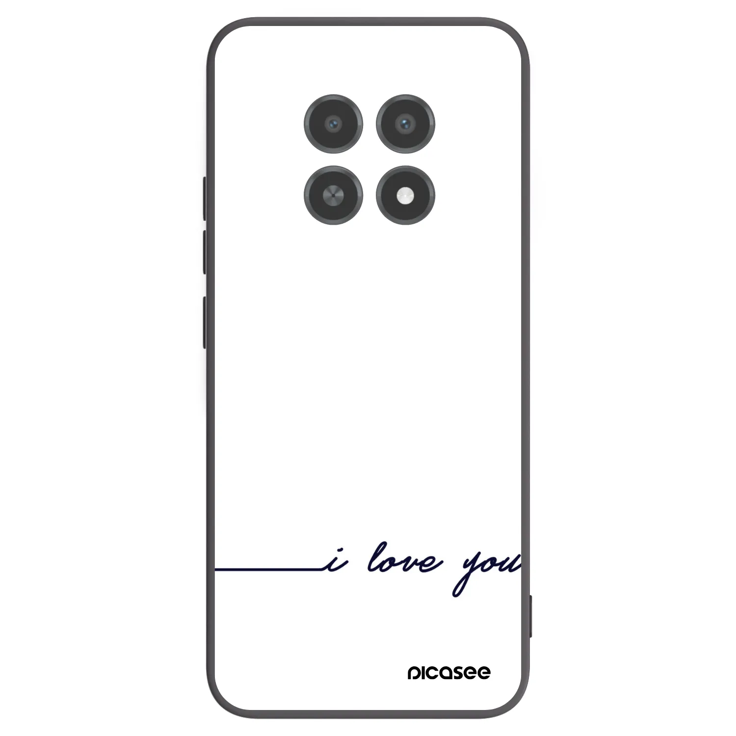 Picasee Realme 12X Hülle - Schwarzes Silikon - Ich liebe dich