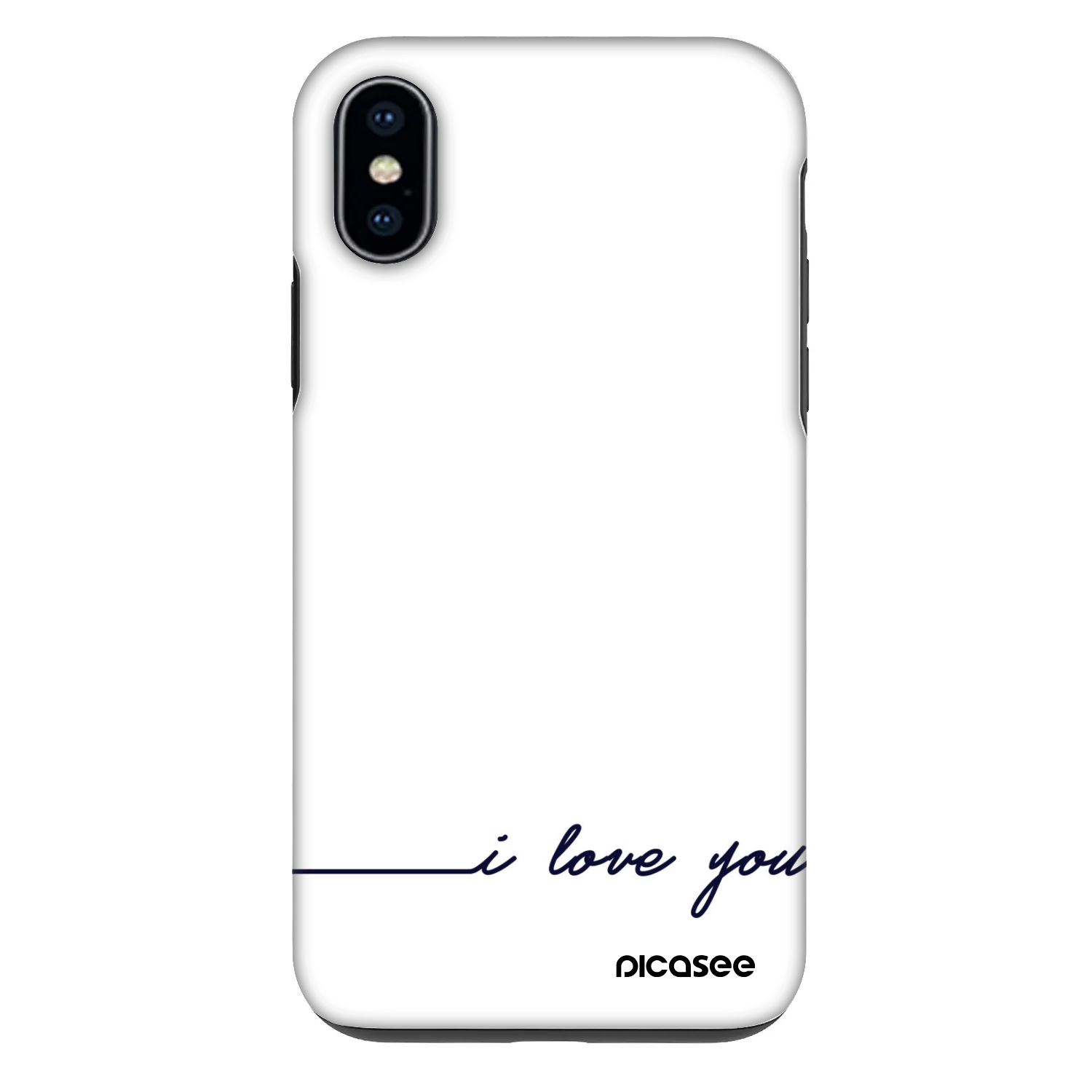Picasee Fashion Case für Apple iPhone X/XS - Ich liebe dich