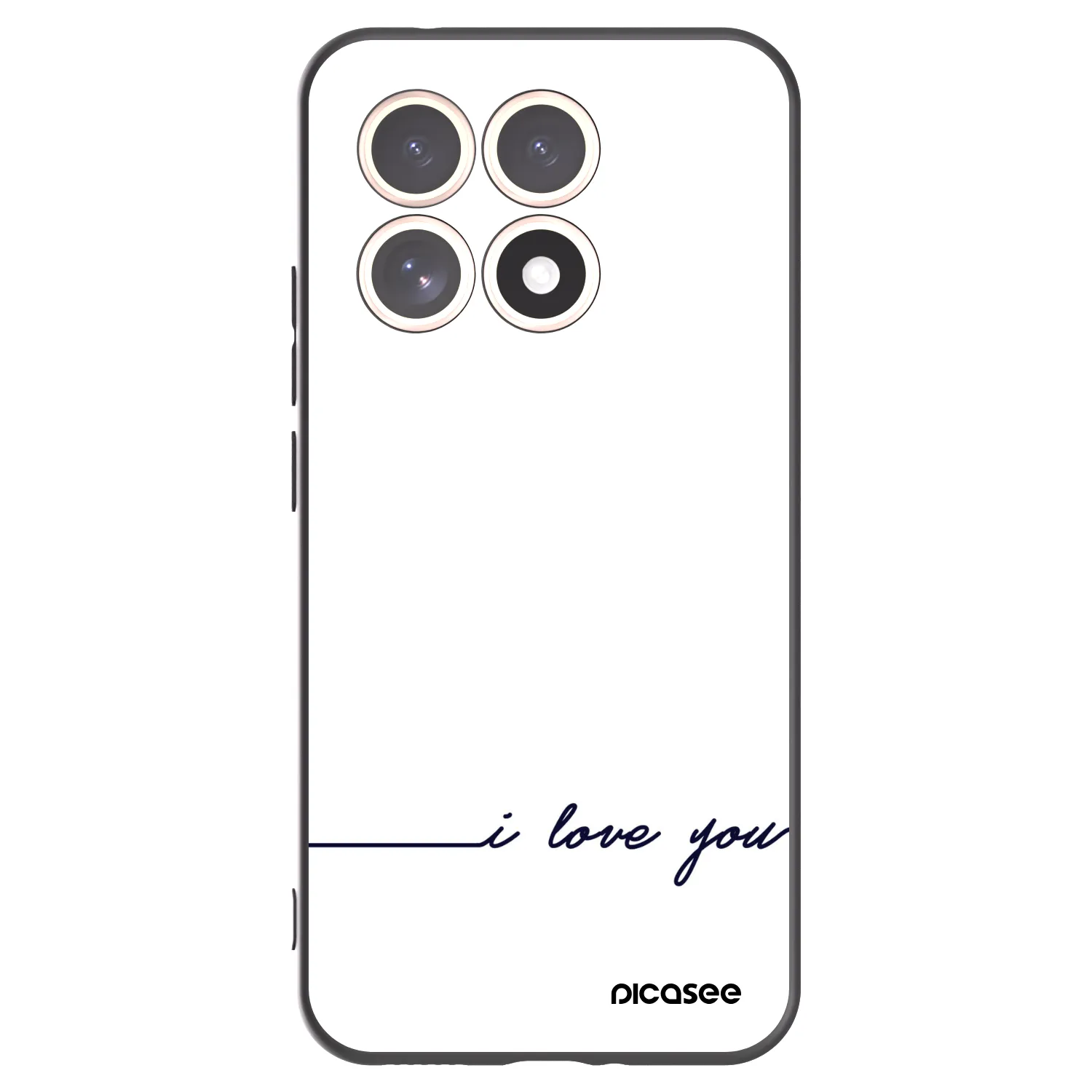 Picasee Xiaomi 15T Hülle - Schwarzes Silikon - Ich liebe dich