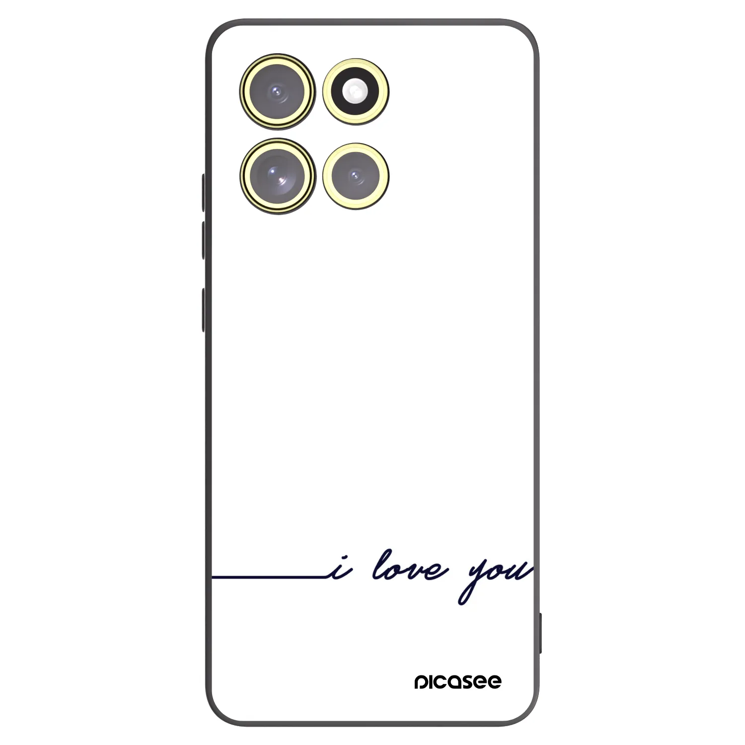 Picasee Motorola Moto G86 Power 5G Hülle - Schwarzes Silikon - Ich liebe dich