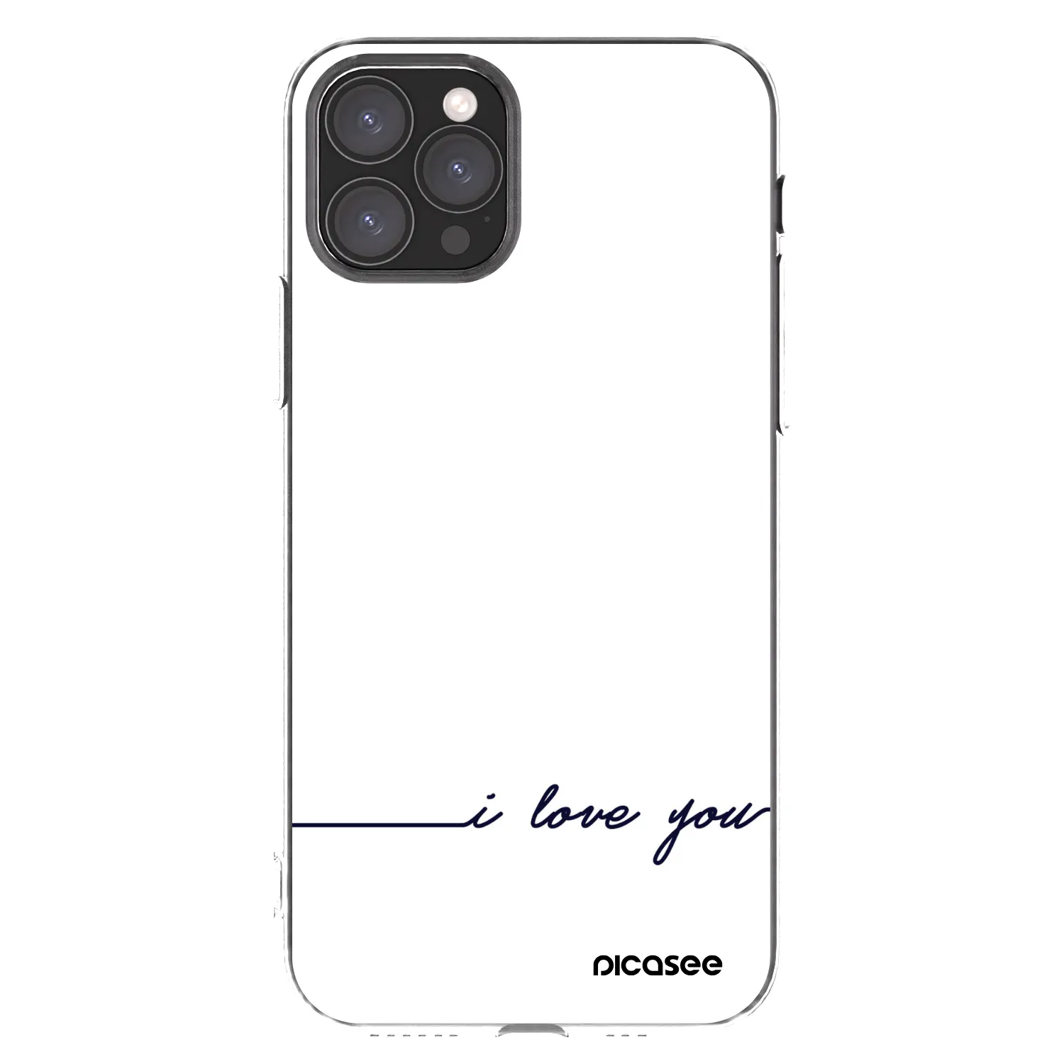 Picasee Apple iPhone 11 Pro Hülle - Transparentes Silikon - Ich liebe dich