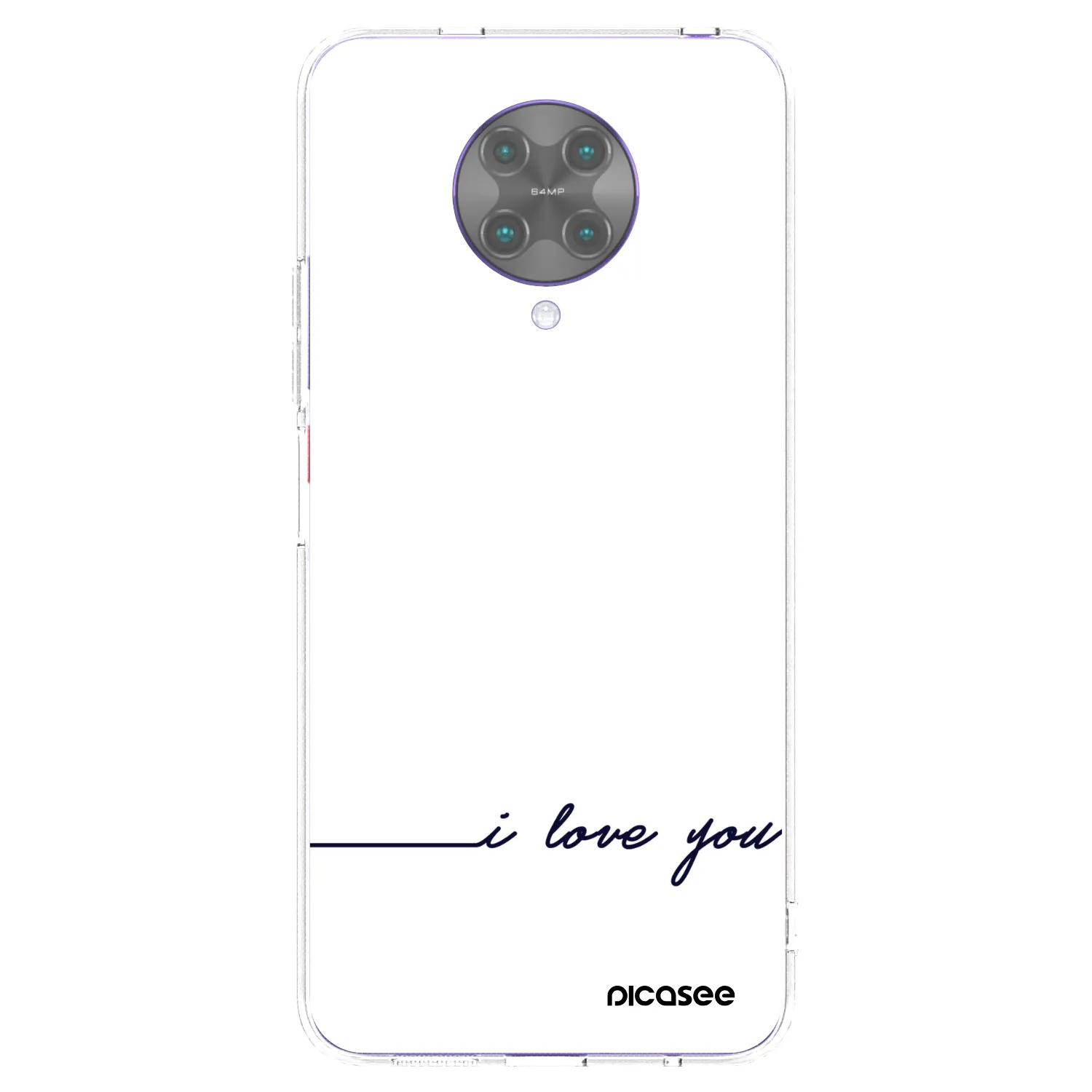 Picasee Xiaomi Poco F2 Pro Hülle - Transparentes Silikon - Ich liebe dich