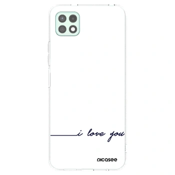 Picasee Samsung Galaxy A22 A226B 5G Hülle - Transparentes Silikon - Ich liebe dich
