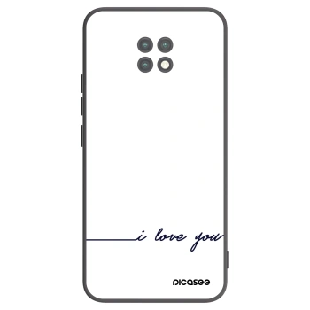 Picasee Xiaomi Redmi Note 9T Hülle - Schwarzes Silikon - Ich liebe dich