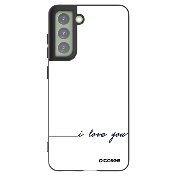 Picasee Samsung Galaxy S21 FE 5G Hülle - Schwarzes Silikon - Ich liebe dich