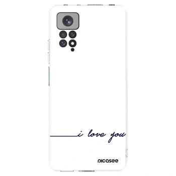 Picasee Xiaomi Redmi Note 11 Hülle - Transparentes Silikon - Ich liebe dich