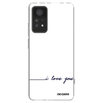 Picasee Xiaomi Redmi Note 11 Pro 5G Hülle - Transparentes Silikon - Ich liebe dich