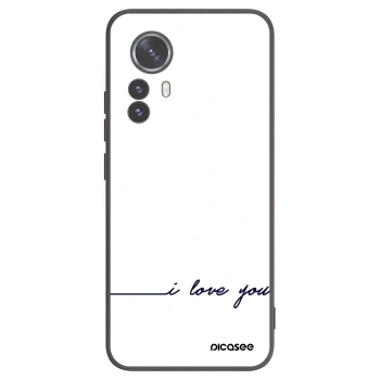 Picasee Xiaomi 12 Pro Hülle - Schwarzes Silikon - Ich liebe dich