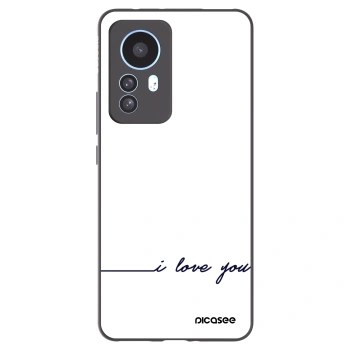 Picasee Xiaomi 12T Pro Hülle - Schwarzes Silikon - Ich liebe dich