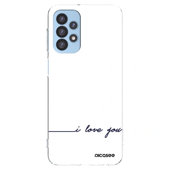 Picasee Samsung Galaxy A23 A235F 4G Hülle - Transparentes Silikon - Ich liebe dich