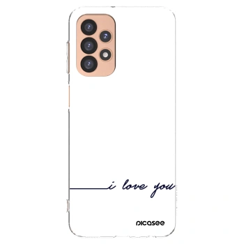 Picasee Samsung Galaxy A23 A236B 5G Hülle - Transparentes Silikon - Ich liebe dich