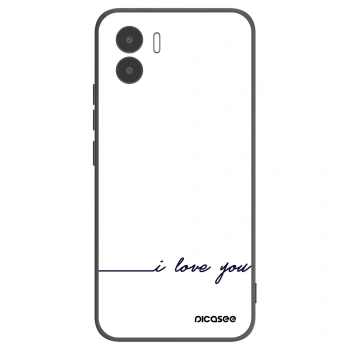 Picasee Xiaomi Redmi A1 Hülle - Schwarzes Silikon - Ich liebe dich