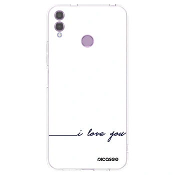 Picasee Honor 8X Hülle - Transparentes Silikon - Ich liebe dich