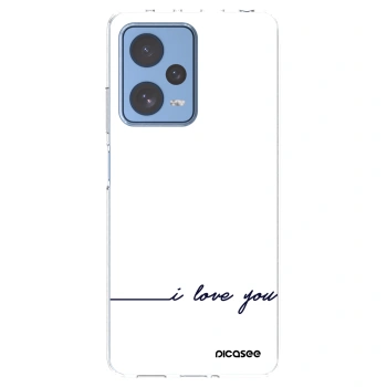 Picasee Xiaomi Redmi Note 12 Pro 5G Hülle - Transparentes Silikon - Ich liebe dich