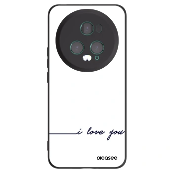 Picasee Honor Magic5 Pro Hülle - Schwarzes Silikon - Ich liebe dich