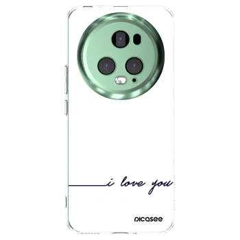 Picasee Honor Magic5 Pro Hülle - Transparentes Silikon - Ich liebe dich