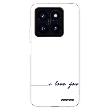 Picasee Xiaomi 14 Pro Hülle - Transparentes Silikon - Ich liebe dich