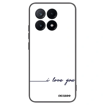 Picasee Xiaomi Poco X6 Pro Hülle - Schwarzes Silikon - Ich liebe dich