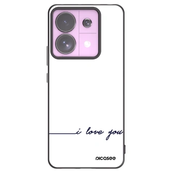 Picasee Xiaomi Redmi Note 13 Pro 5G Hülle - Schwarzes Silikon - Ich liebe dich