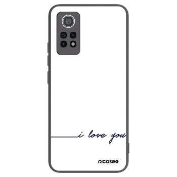 Picasee Xiaomi Redmi Note 12 Pro 4G Hülle - Schwarzes Silikon - Ich liebe dich