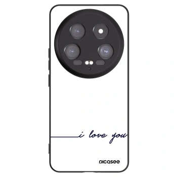 Picasee Xiaomi 14 Ultra Hülle - Schwarzes Silikon - Ich liebe dich