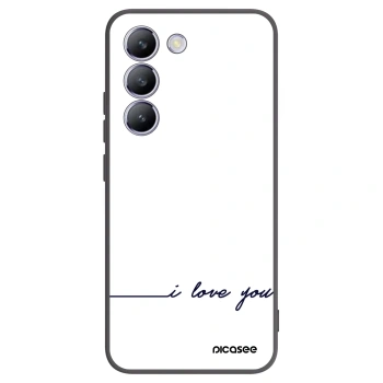 Picasee Vivo V40 SE 5G Hülle - Schwarzes Silikon - Ich liebe dich