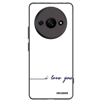 Picasee Xiaomi Redmi A3 Hülle - Schwarzes Silikon - Ich liebe dich