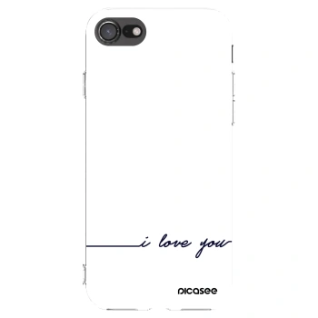 Picasee Apple iPhone 7 Hülle - Transparentes Silikon - Ich liebe dich
