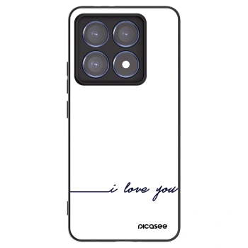 Picasee Xiaomi 14T Pro Hülle - Schwarzes Silikon - Ich liebe dich