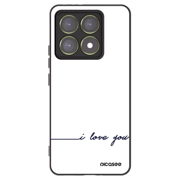 Picasee Xiaomi 14T Hülle - Schwarzes Silikon - Ich liebe dich