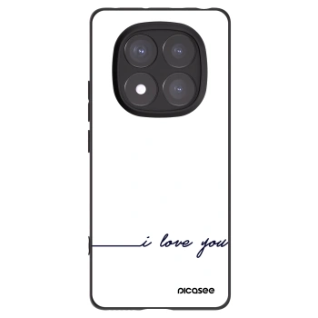 Picasee Xiaomi Redmi Note 14 Pro 5G Hülle - Schwarzes Silikon - Ich liebe dich