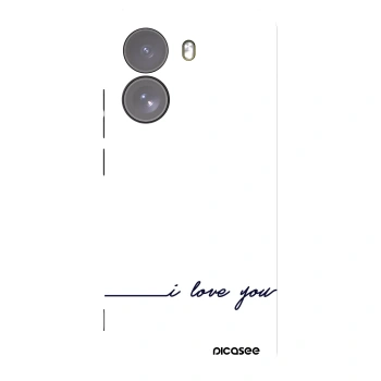 Picasee Xiaomi Poco X7 Hülle - Schwarzes Silikon - Ich liebe dich