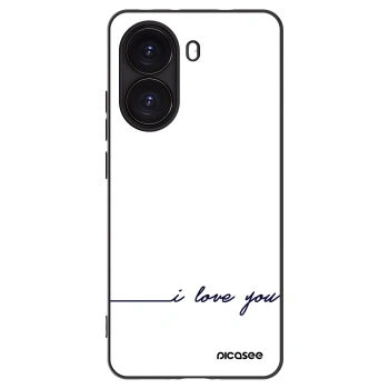 Picasee Xiaomi Poco X7 Pro 5G Hülle - Schwarzes Silikon - Ich liebe dich