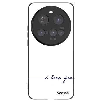 Picasee Xiaomi 15 Ultra Hülle - Schwarzes Silikon - Ich liebe dich
