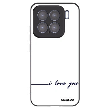 Picasee Xiaomi 15 Hülle - Schwarzes Silikon - Ich liebe dich