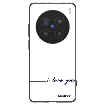 Picasee Vivo X200 Pro Hülle - Schwarzes Silikon - Ich liebe dich