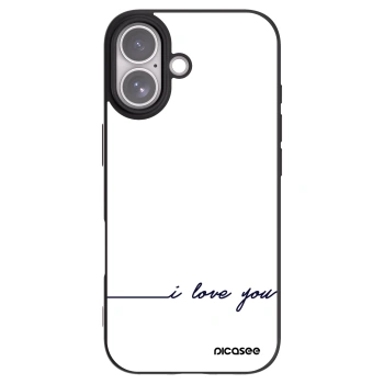 Picasee Apple iPhone 17 Hülle - Schwarzes Silikon - Ich liebe dich