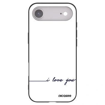 Picasee Apple iPhone Air Hülle - Schwarzes Silikon - Ich liebe dich