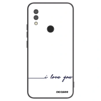 Picasee Xiaomi Redmi 7 Hülle - Schwarzes Silikon - Ich liebe dich