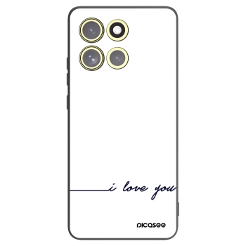 Picasee Motorola Moto G86 Power 5G Hülle - Schwarzes Silikon - Ich liebe dich
