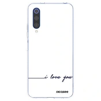 Picasee Xiaomi Mi 9 SE Hülle - Transparentes Silikon - Ich liebe dich