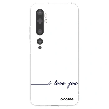 Picasee Xiaomi Mi Note 10 (Pro) Hülle - Transparentes Silikon - Ich liebe dich