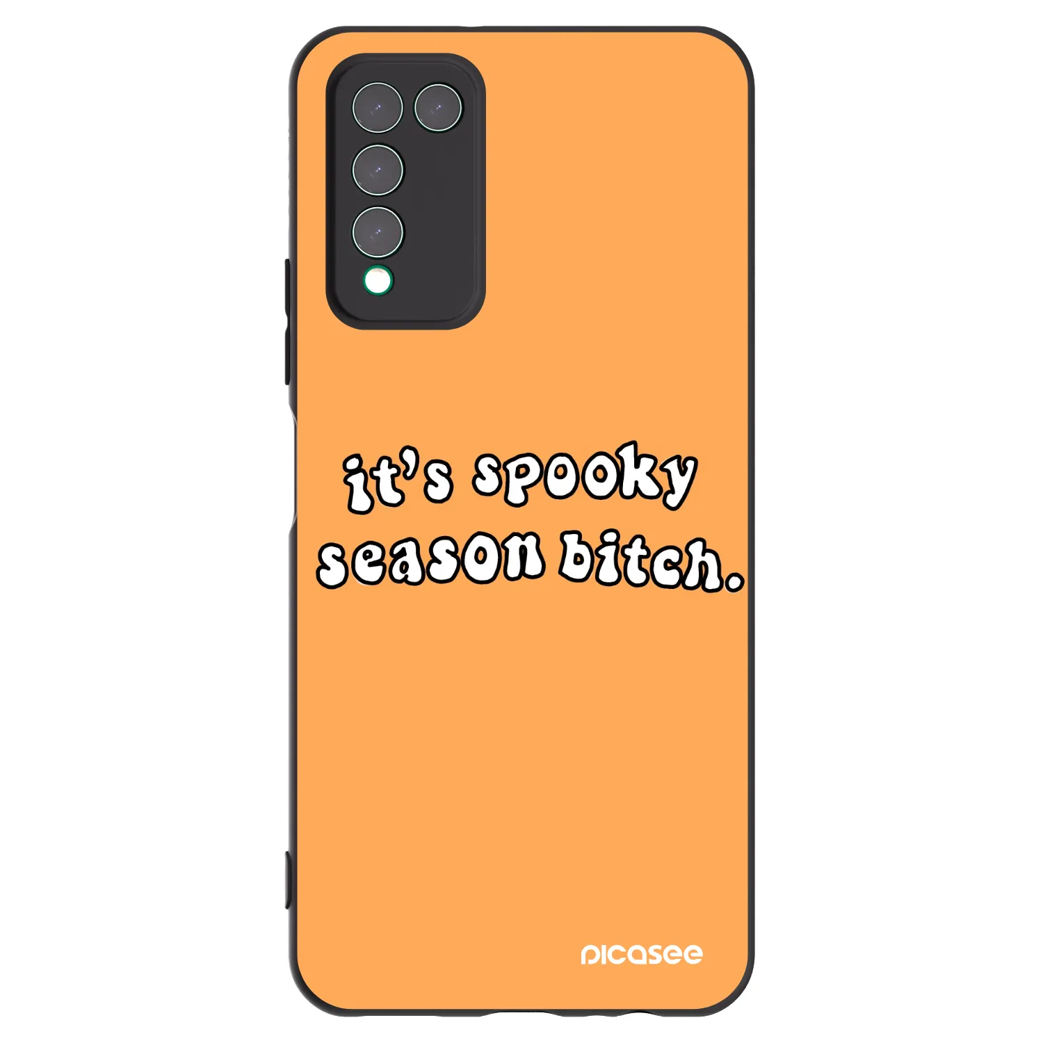 Picasee Honor 10X Lite Hülle - Schwarzes Silikon - Spooky season