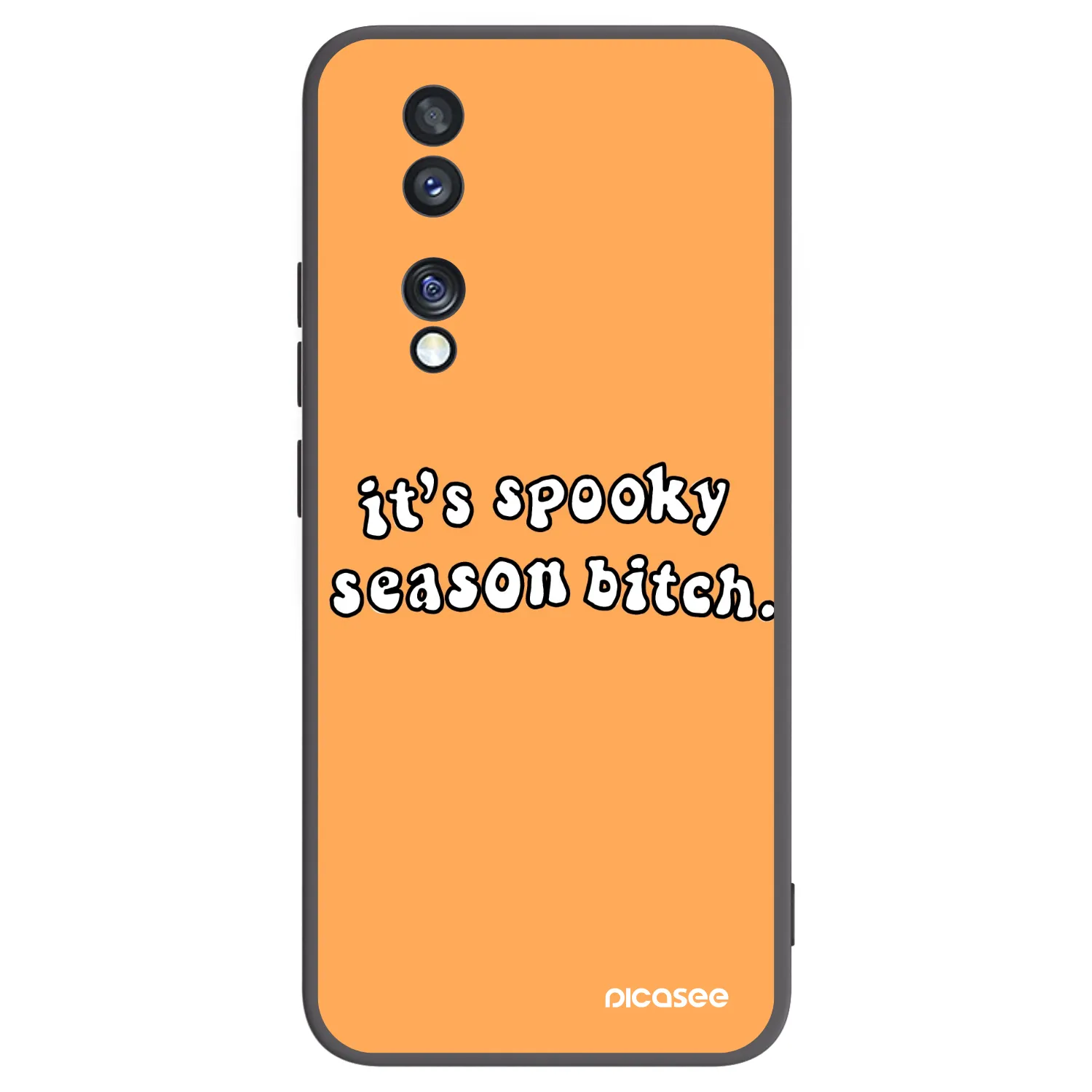 Picasee Honor 70 Hülle - Schwarzes Silikon - Spooky season
