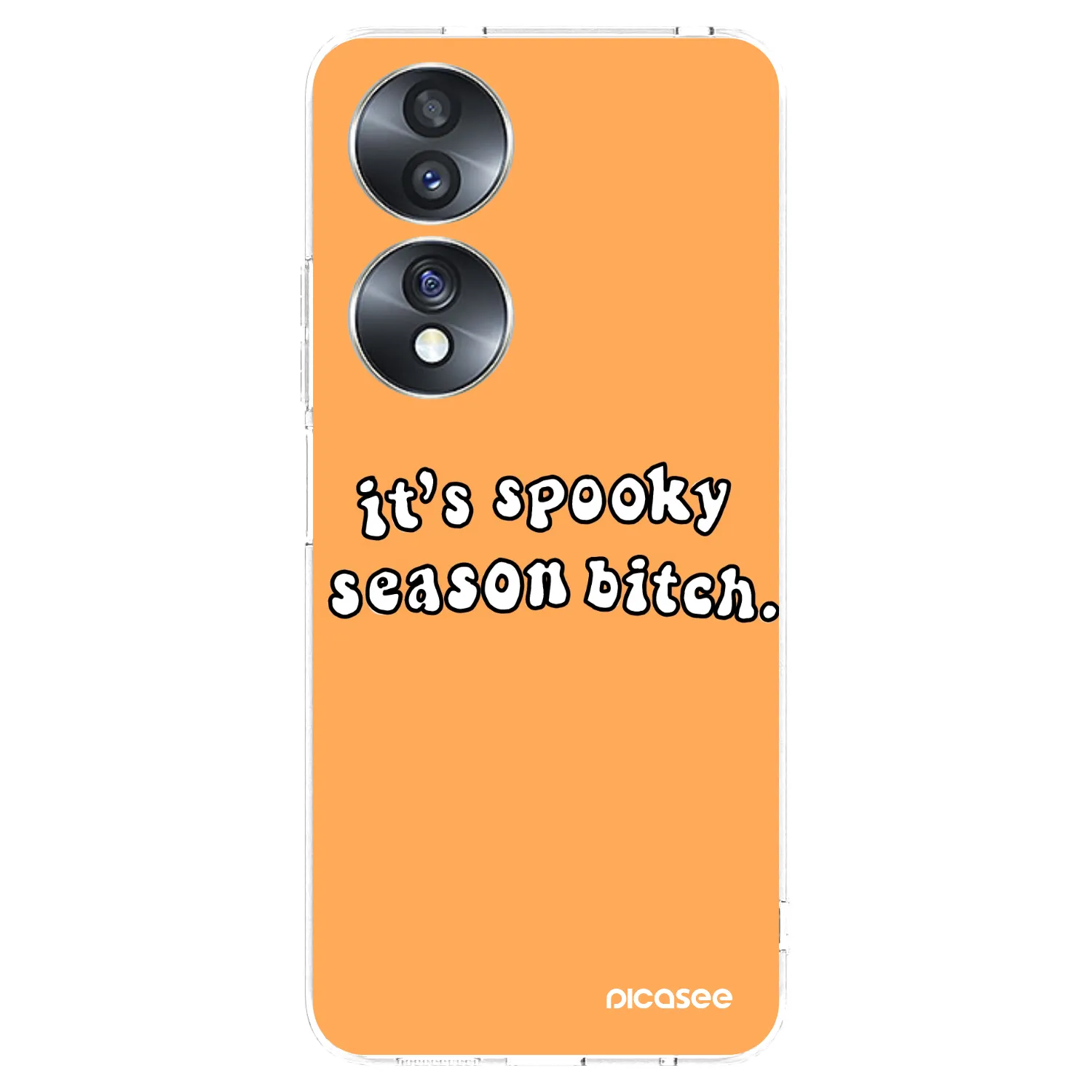 Picasee Honor 70 Hülle - Transparentes Silikon - Spooky season