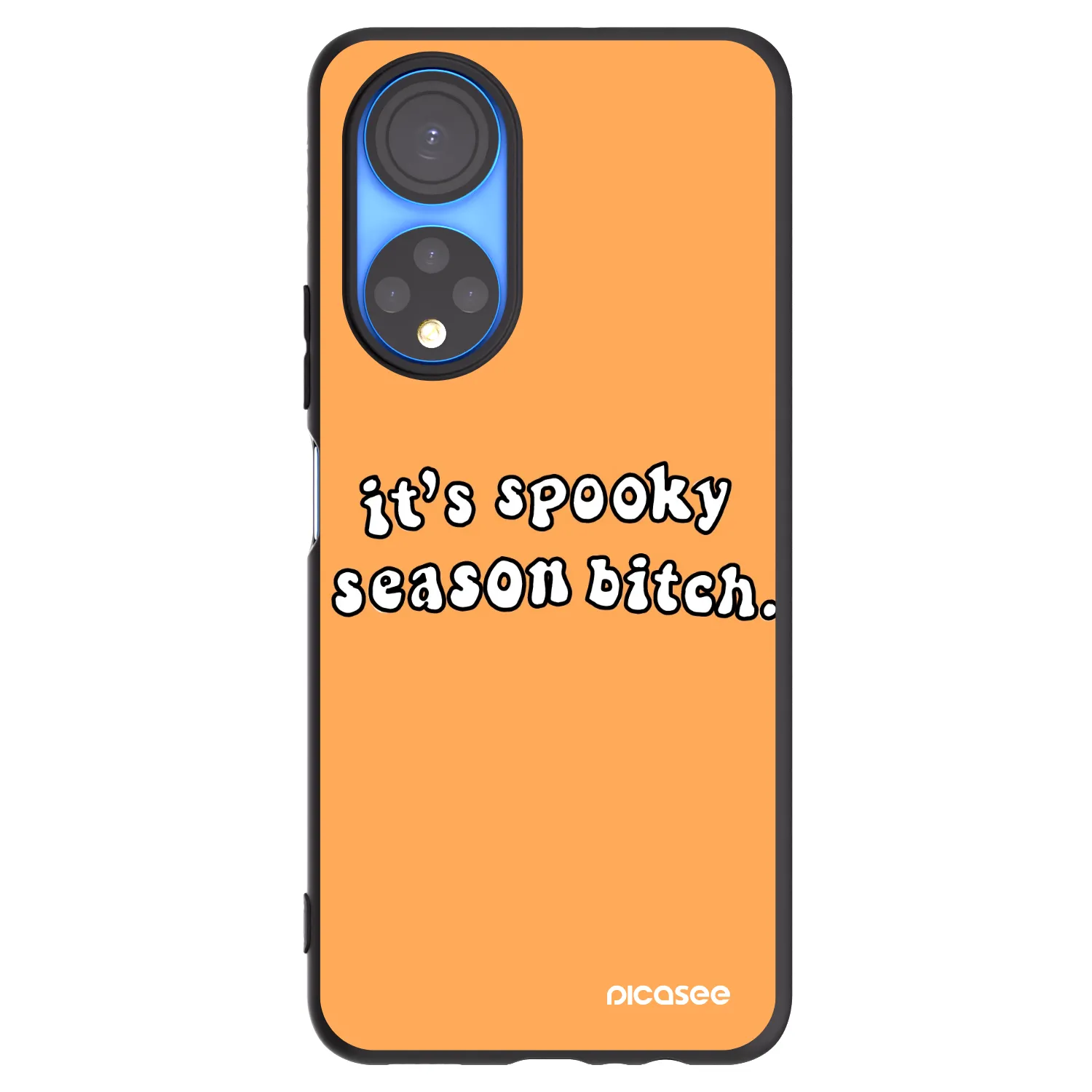 Picasee Honor X7 Hülle - Schwarzes Silikon - Spooky season