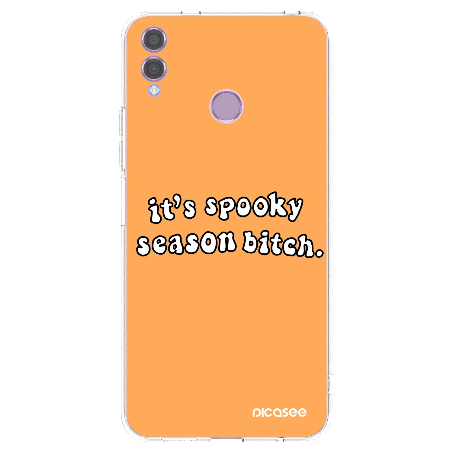 Picasee Honor 8X Hülle - Transparentes Silikon - Spooky season