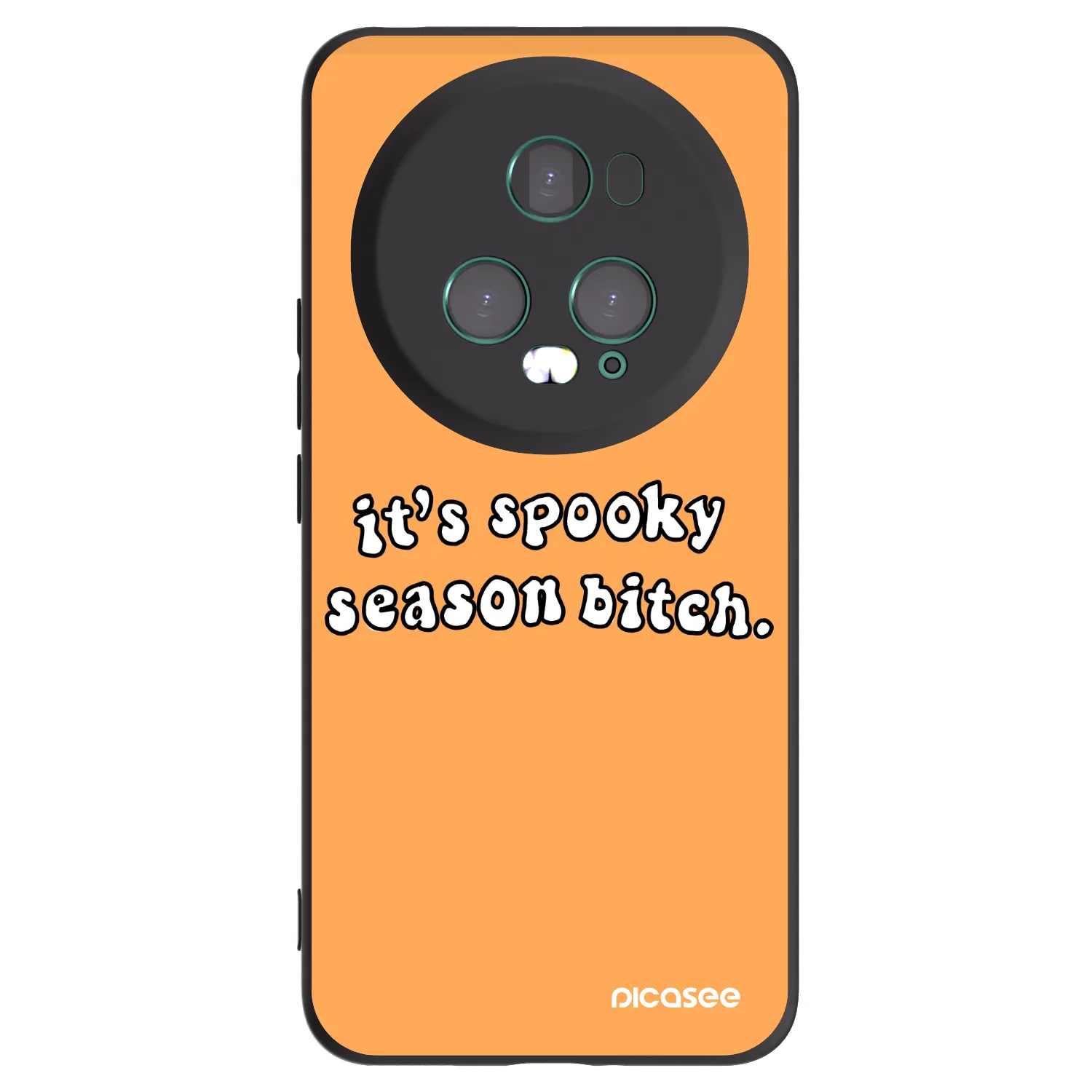 Picasee Honor Magic5 Pro Hülle - Schwarzes Silikon - Spooky season