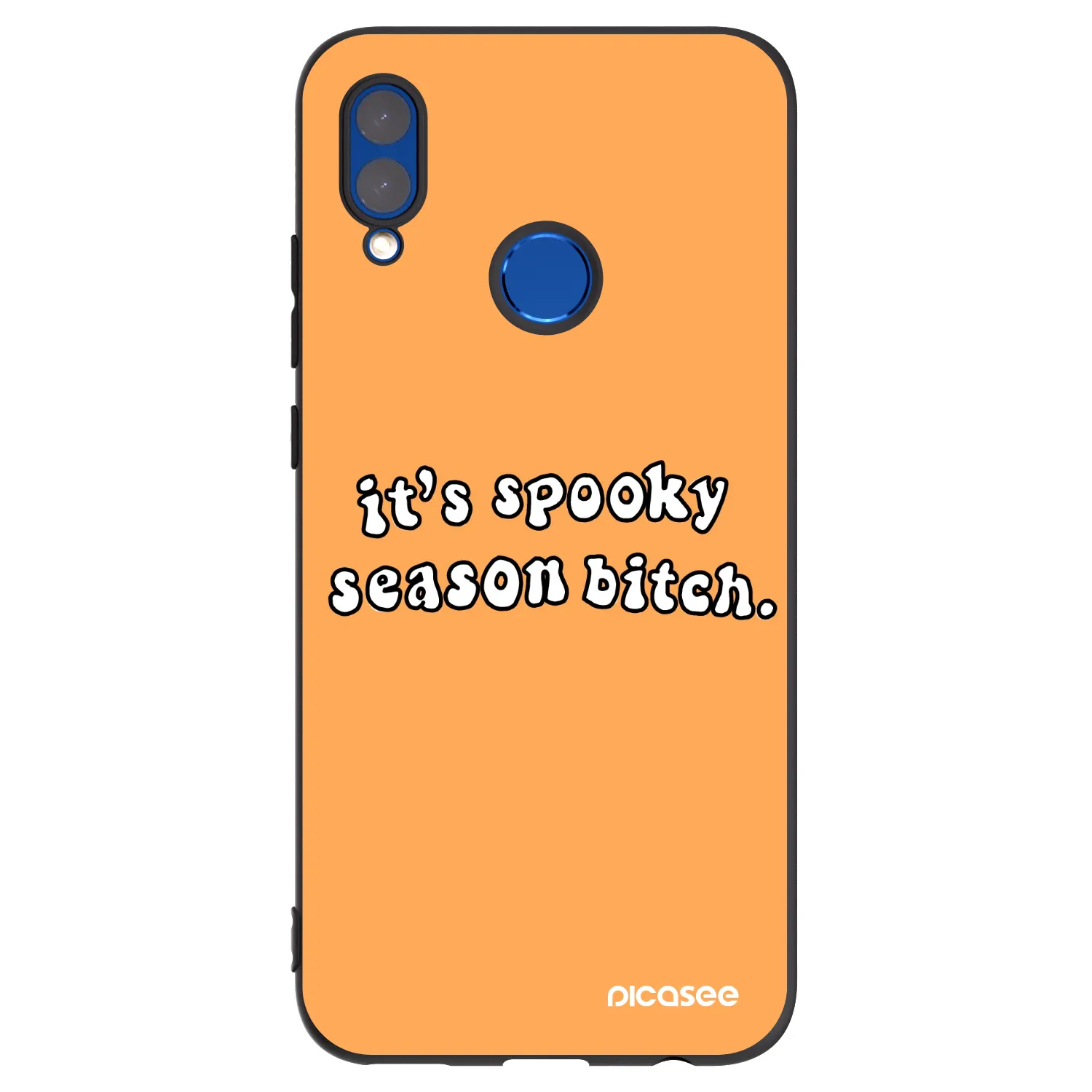 Picasee Honor 10 Lite Hülle - Schwarzes Silikon - Spooky season