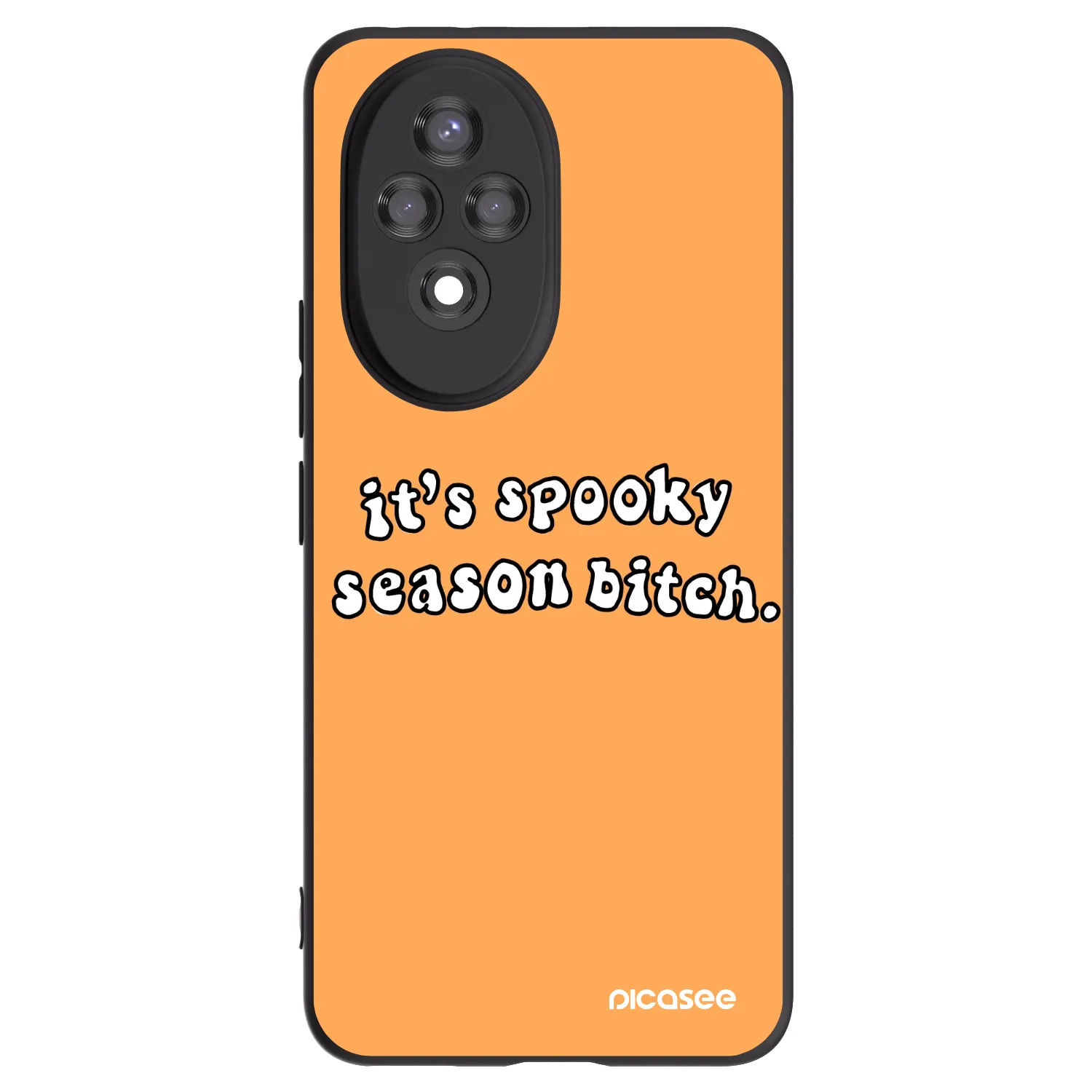 Picasee Honor 200 5G Hülle - Schwarzes Silikon - Spooky season